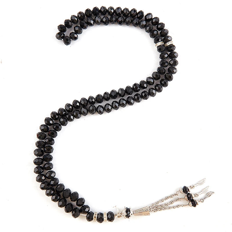 8mm 99 Beads Crystal Prayer Beads Crystal Bracelets Tasbih Tasbeeh Misbaha Bracelet Islamic Muslim DIY Bracelet Jewelry