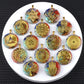 35mm Hexagon Shape 7 Chakra Orgonite Energy Pendant Healing Energy Crystal Beads for Yoga Meditation Spiritual Amulet Orgonite