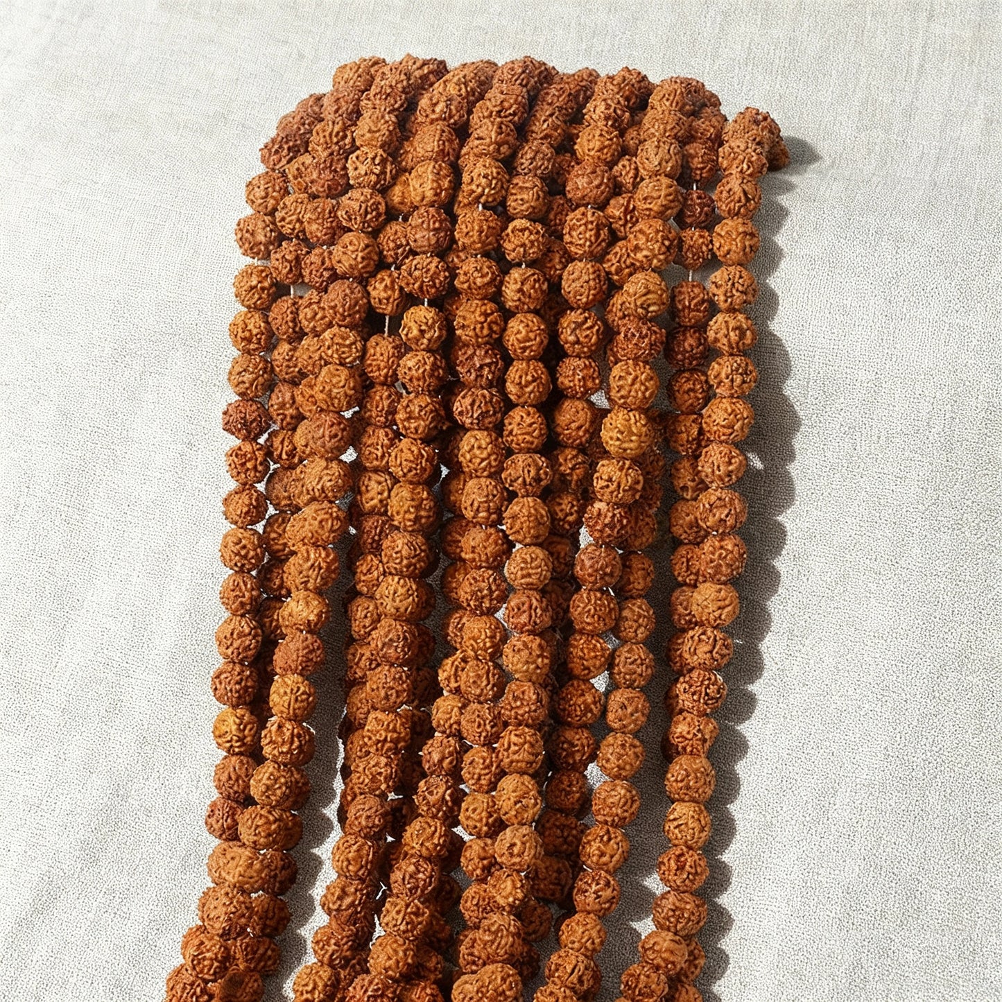 108 Mala Rudraksha Beads Meditation Jewelry Buddhist Prayer Yoga Bracelet 6-14mm for Inner Peace DIY Jewelry Making Accessories