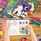 16PCS1Pack Ramadan Coloring Book Set For Kids Eid Mubarak Activity Islamic Doodle Sketchbook Educational DIY Children Gift