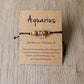 US  Aries Taurus Gemini Cancer Leo Virgo Libra Scorpio Sagittarius Capricorn Aquarius Pisces Gifts for Women Zodiac Bracelet