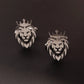 1Pair  Stainless Steel Cufflinks Men  Cuff ButtonLion Eagle Cross Sikh Symbol  For Wedding Shirt Badge Pin Business Shirt Cuffli