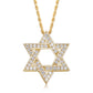 APIR 925 Silver D/VVS1 Moissanite Star Pendant Necklace Cross Star of David for Men Women Lucky Amulet Chain Neck Jewelry