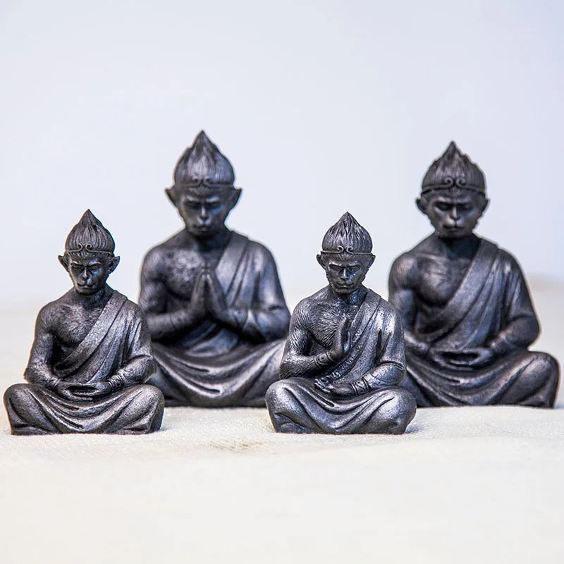 Sun Wukong Monkey New Chinese Fighting Saint Buddha Qitian Great Saint Desktop Cast Iron Ornament Home Tea Pet