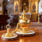 Exclusive Desktop Ritual Incense Burner For Eastern Orthodox Believers Gently Supported By Devout Prayers And Religious Beliefs