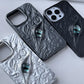 Cool 3D Evil Eyes Phone Case For iPhone 17 Air 16 15 14 13 12 11 Pro Max Frosted Shockproof Soft TPU Cover