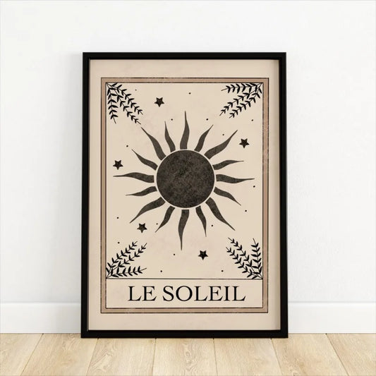 Vintage Tarot Celestial Moon Sun Boho Art Poster Canvas Painting Wall Prints Picture for Living Room Home Decor Cuadros