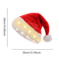 Luminous Christmas Hats Light Up LED Santa Claus Hat Christmas Decoration For Adult Kids New Year Festive Holiday Party Supplies