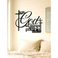 Rustic Iron Religious Wall Art Christian Scripture Sign Weatherproof Outdoor Decor