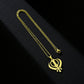 SONYA Stainless Steel Sikh Symbol Pendant Necklace for Men Women Unisex Ethnic Boho Couple Jewelry Tribal Gift Accessory