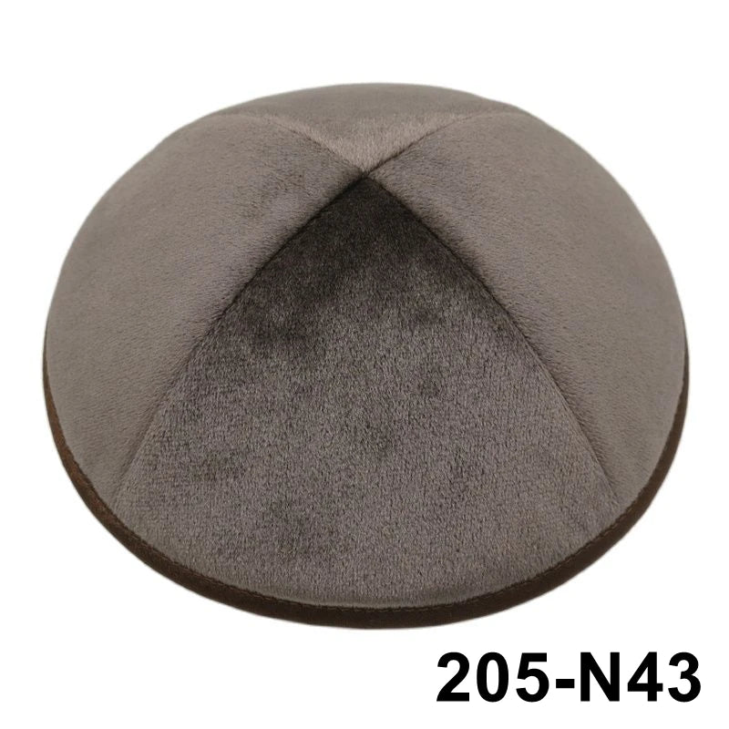 GIU 19cm Jewish Velvet Kippah Kippot Kipa Caps Skullies Beanies Yarmulke Kipot Dome For Wedding And Events