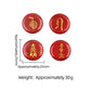 4Pcs Natural Lapis Lazuli Stones Engraved Chakra Symbols Polished Palm Stones for Reiki Crystal Healing Balancing