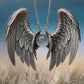 The New Ghost Wing Crystal Retro Necklace Is Fashionable, Unique and Personalized. It Is An Aged Pendant and A Pendant Accessory