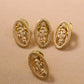 5Pcs Medalla Milagrosa Brooches Catholic Oval Hollow Our Lady Virgin Mary Lapel Pin Breastpin Jewelry Accessories Ornaments
