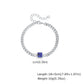 Vnox 5mm Width Adjustable Chain Bracelet for Men, Stainless Steel Acrylic Six-Sided Polished Jewelry Gifts for Husband Son‌ Him