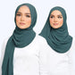 Muslim Chiffon Hijab Scarf Women Long Solid Color Head Wrap For Women Hijabs Scarves Ladies Muslim Veil Jersey Hijabs