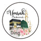 Personalised ZamZam Water Bottle Stickers Hajj Umrah Mubarak Eid Label Box Bag Seal Muslim Ramadan Kareem Celebration