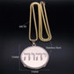 Tetragrammaton Jehovah Yahweh Hebrew Alphabet Necklace Women Men Stainless Steel Jewish Christianity Pendant Necklace Jewelry