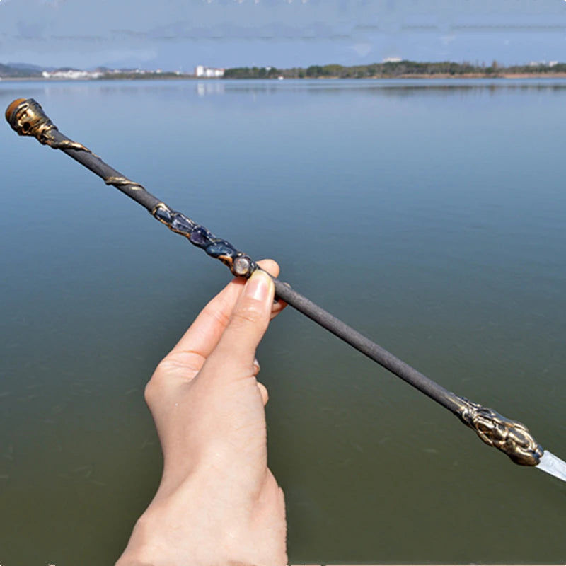 Witch Natural Crystal Wood Wand Amethyst Altar Spells Wizard Princess Fairy Magic Wands Ritual Tool Adornment Handmade Jewelry