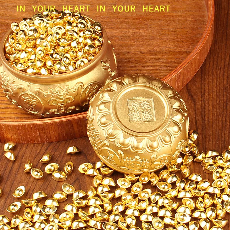 【X】Cornucopia Brass Fortunate Attract Wealth Good Luck Magical Power Treasure Bowls Desktop Small Ornament Home Decor
