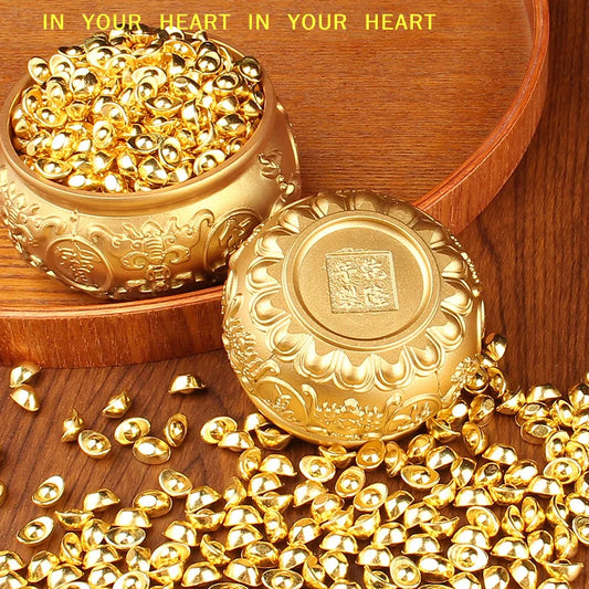 【X】Cornucopia Brass Fortunate Attract Wealth Good Luck Magical Power Treasure Bowls Desktop Small Ornament Home Decor