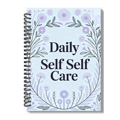 1PC Elegant Light Purple Daily Self Care Mood Journal, Suitable For Daily Mindfulness Practice, Relaxing Self Reflection Session