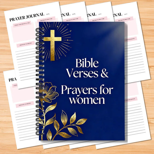 1PC Bible Verses & Prayers For Women Spiral Notebook, Daily Prayer Journal For Gratitude & Devotion, Christian Faith Planner For