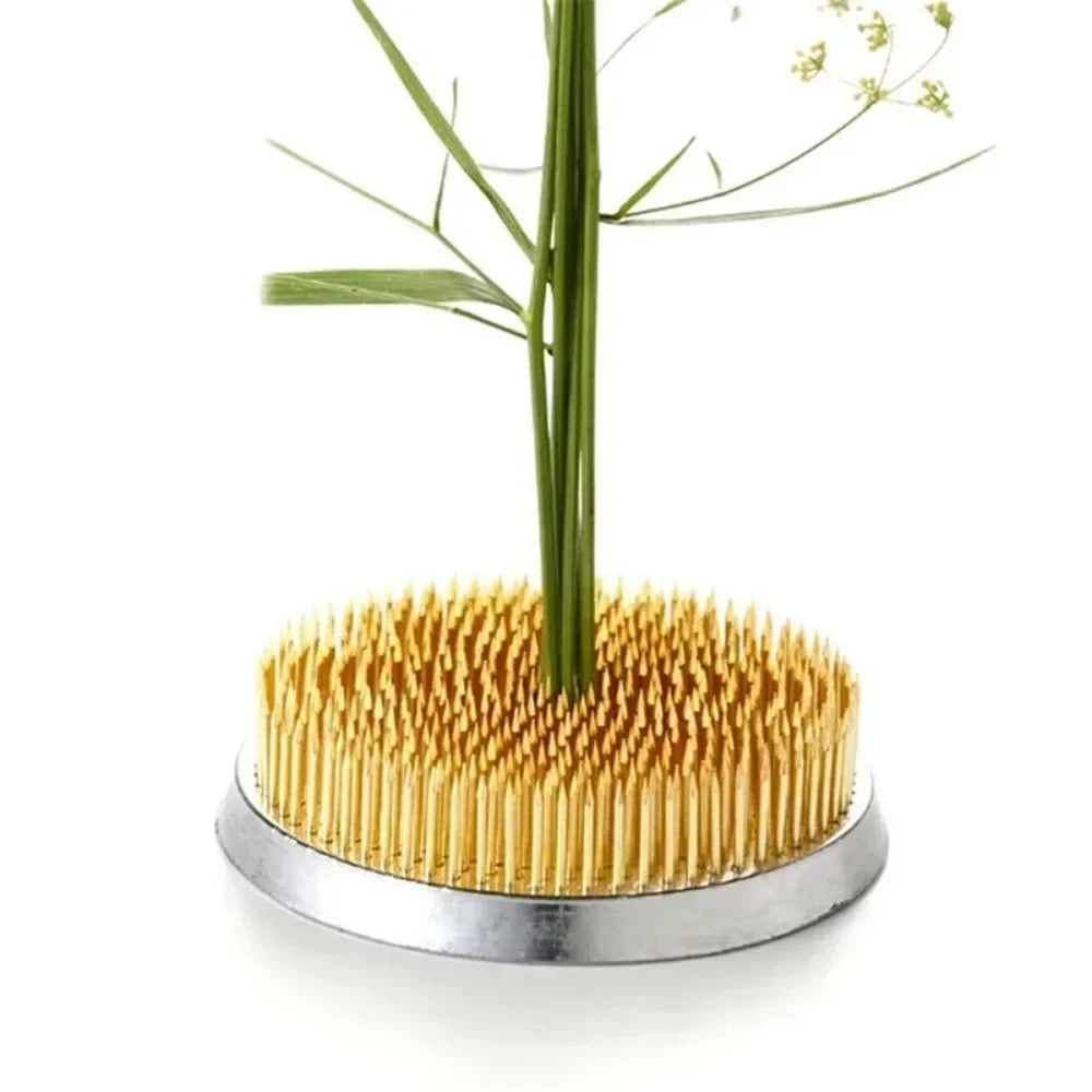 3 Sizes Spiky Needle Kenzan Art Fixed Tool Round Ikebana Holder Flower Frog Insert Base Pin Flower Base Home Decoration
