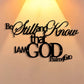 Elegant Minimalist Christian Wall Art -"Be Still and Know That I Am God" Bible Verse Metal Sign, Rustic Farmhouse Decor for Home