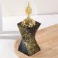 Exquisite rotating square household incense burner decoration ornament black and white incense burner ornament