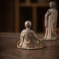 Ceramics  Little Monk sculptures and figurines  ceramic buddha statue Home Room Office Wealth Luck Feng Shui Decor blessing gift