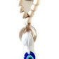 Wooden Guardian Amulet Tassel with Glass Evil Eye Bead Door-Knob Handle Hanging Modern Home Aesthetic Décor Home Decor Gift