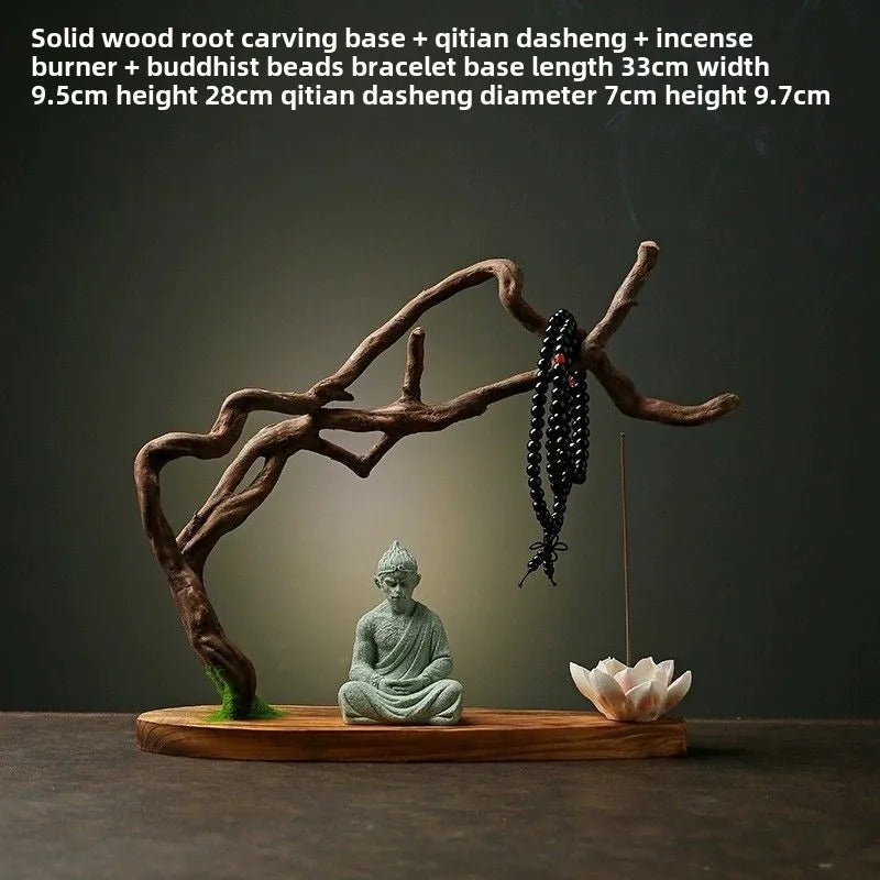 Natural Solid Wood Root Carving Decoration Creative Home Living Room Decoration Crafts Weathered Wood Root Zen Decoration