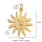 Trendy Shining Moon Star Space Celestial Compass Charm Pendant in Gold Colour , Jewelry Necklace Bracelet Making Supplies M71