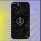 Sikh Khanda Sikhism SOVEREIGN Phone Case For iPhone 16,15,14,13,12,11,Pro,X,XS,Max,XR,Plus,Mini Soft Black Cover