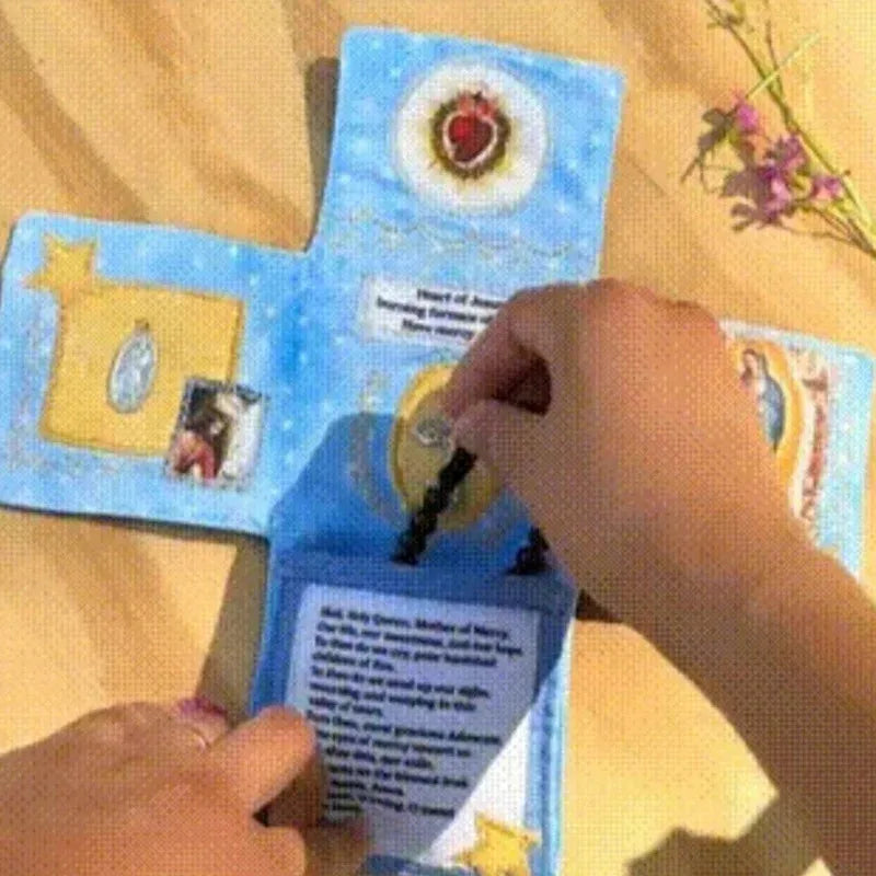 Handcrafted Pocket Devotional Set Travel Prayer Journal Kit with Inspirational Verses Christian Religious Gift for Women Men