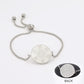 Dawapara Metatrons Cube Kabbalah King Solomon Seal Coin Bracelet Gifts for Women Sacred Geometry Amulet Stainless Steel Jewelry