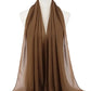 New Fashion Women Solid Chiffon Headscarf Ready To Wear Instant Hijab Scarf Muslim Shawl Islamic Hijabs Arab Wrap Head Scarves