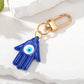 Turkish Blue Evil Eye Keychain Luckly Owl Elephant Butterfly Tortoise Charms With Key Holder Handbag Decorations For Women Men