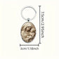 1Pcs Retro Virgin Mary Alloy Keychain - Unique Design of Religious Time Gem Suitable for Car Keys and Backpack Pendant Gifts