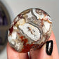 1pc Red Mexican Agate Palm Stone,  Stunning Crystal from Mexico, Worry Stone Gift. Polished Palm Stone Makes a Lovely Present