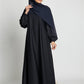 Hot Selle Simple Style Moroccan Dresses Kaftan Turkey Solid Color Gulf Abayas Islamic Women Long Dress Muslim Saudi Robe Ramadan