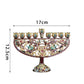 Hanukkah Star Menorah David Candelabra Candle Candlestick Holder Hand Paited Home Decoration Party Festival Candleholder Gifts