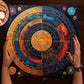 Tarot Tablecloth Mandala Flower Of Life Altar Cloth For Divination Meditation Circle Galaxy Tarot Mat Spiritual Oracle Card Pad