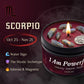Scorpio Zodiac Scented Candle, Sandalwood Myrrh, Astrology Aromatherapy Candle in Tin, Home Fragrance Decor Birthday Gift, 3oz