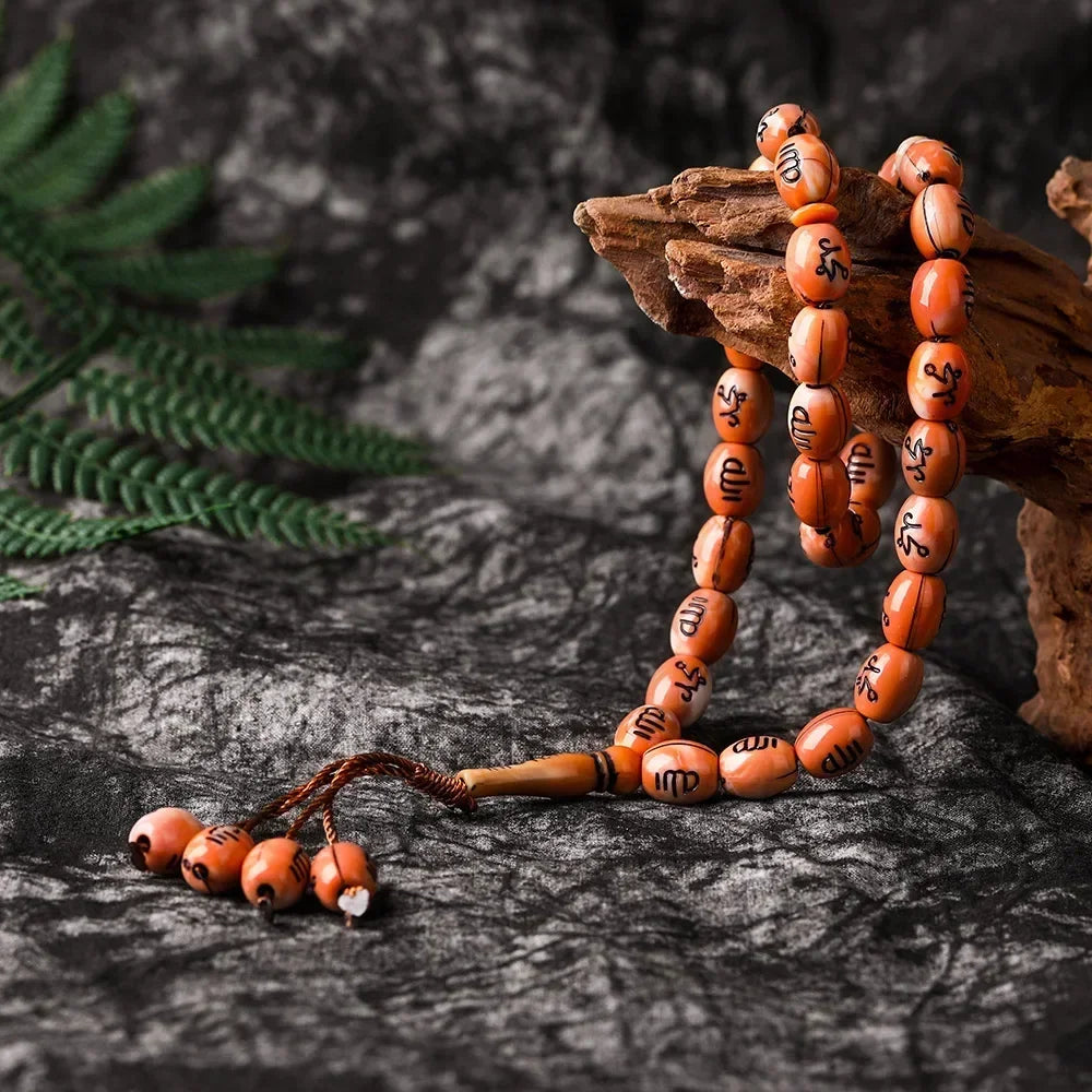 New Middle East Bracelets Tassel Pendant 33 Prayer Beads Islamic Muslim Tasbih Allah Mohammed Rosary for Women Men
