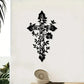 Metal Wall Cross Decor with Tree of Life - Iron Christian Wall Art for Living Room, Bedroom, Church - Gift for