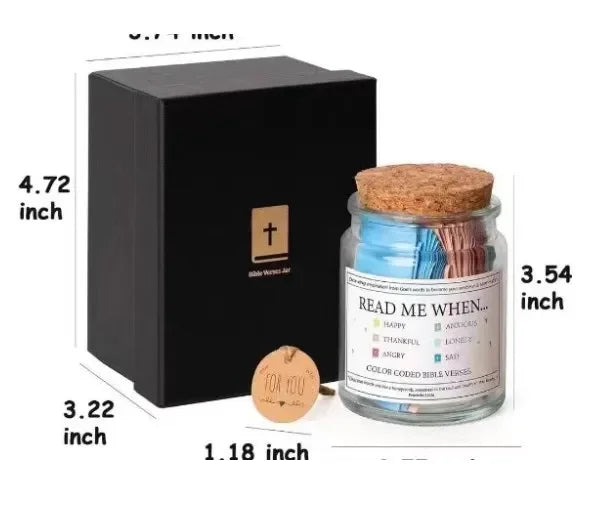 Church Gift Bible Verses Jar Bible Verses for Emotions Feelings Verse Prayer Request Cards Christian Bible Gifts for Women Men