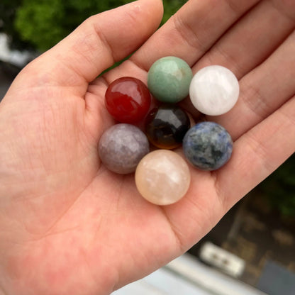 7pcs/set Nature Crystal and Healing Stone Set Chakra Balance Stone Spiritual Astrology Yoga Energy Reiki Healing Crystal Stone F