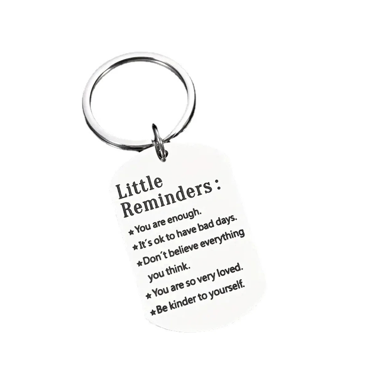 Inspirational Keychain Gift for Son Daughter Sister Brother BFF Stainless Steel Charms Jewelry Birthday Christmas for Men Women